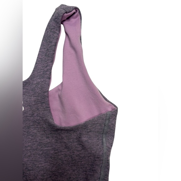 Bombshell Sportswear Reversible Long Tank Bra in Lilac/Orchid - Picture 4 of 11